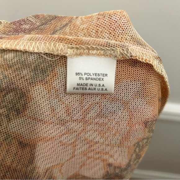 NWT Misa Marion Skirt Small Golden Batik Mesh Ruffles - Picture 11 of 14